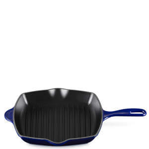 Le Creuset Indigo Cast Iron Square Grillit 26cm